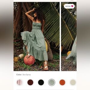 nwot free people taking sides maxi